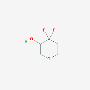 molecular formula C5H8F2O2 B2880332 4,4-二氟氧杂-3-醇 CAS No. 1785334-20-4