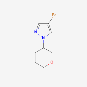 molecular formula C8H11BrN2O B2880335 4-溴-1-(氧杂-3-基)吡唑 CAS No. 1353856-74-2