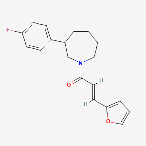 (E)-1-(3-(4-fluorophenyl)azepan-1-yl)-3-(furan-2-yl)prop-2-en-1-one