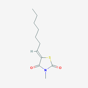 (5Z)-5-heptylidene-3-methyl-1,3-thiazolidine-2,4-dione