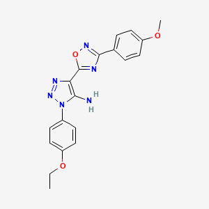 1-(4-ethoxyphenyl)-4-[3-(4-methoxyphenyl)-1,2,4-oxadiazol-5-yl]-1H-1,2,3-triazol-5-amine