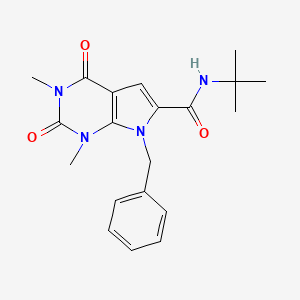 7-benzyl-N-tert-butyl-1,3-dimethyl-2,4-dioxo-2,3,4,7-tetrahydro-1H-pyrrolo[2,3-d]pyrimidine-6-carboxamide