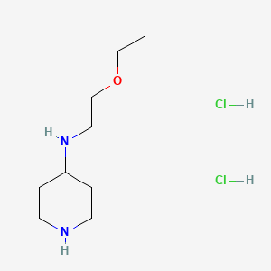 molecular formula C9H22Cl2N2O B2880371 N-(2-Ethoxyethyl)piperidin-4-amine dihydrochloride CAS No. 1233955-36-6