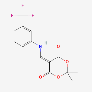 2,2-Dimethyl-5-[[3-(trifluoromethyl)anilino]methylidene]-1,3-dioxane-4,6-dione
