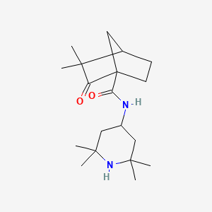 3,3-dimethyl-2-oxo-N-(2,2,6,6-tetramethylpiperidin-4-yl)bicyclo[2.2.1]heptane-1-carboxamide