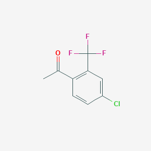 molecular formula C9H6ClF3O B2880396 1-(4-Chloro-2-(trifluoromethyl)phenyl)ethanone CAS No. 86520-34-5