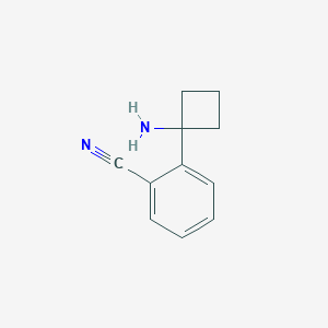 molecular formula C11H12N2 B2880403 2-(1-氨基环丁基)苯甲腈 CAS No. 1314786-36-1