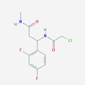 3-[(2-Chloroacetyl)amino]-3-(2,4-difluorophenyl)-N-methylpropanamide