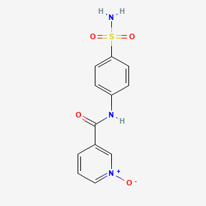 molecular formula C12H11N3O4S B2880428 3-((4-Sulfamoylphenyl)carbamoyl)pyridine 1-oxide CAS No. 923194-62-1