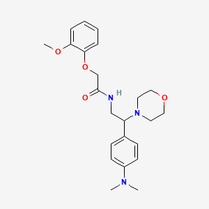 N-(2-(4-(dimethylamino)phenyl)-2-morpholinoethyl)-2-(2-methoxyphenoxy)acetamide