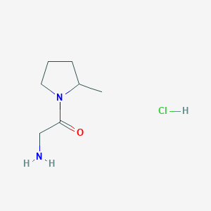 molecular formula C7H15ClN2O B2880446 2-Amino-1-(2-methylpyrrolidin-1-yl)ethan-1-one hydrochloride CAS No. 2225146-63-2