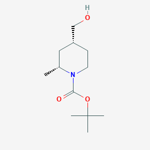 tert-butyl (2R,4R)-4-(hydroxymethyl)-2-methylpiperidine-1-carboxylate