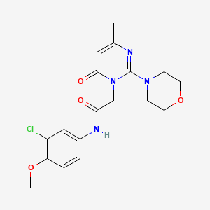 N-(3-chloro-4-methoxyphenyl)-2-(4-methyl-2-morpholin-4-yl-6-oxopyrimidin-1(6H)-yl)acetamide