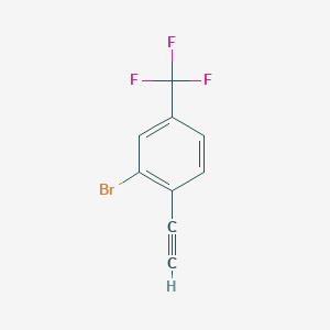 molecular formula C9H4BrF3 B2880469 2-Bromo-1-ethynyl-4-trifluoromethylbenzene CAS No. 313343-88-3; 871126-88-4