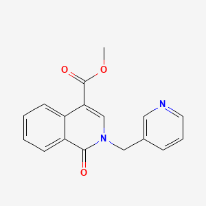 molecular formula C17H14N2O3 B2880481 Methyl 1-oxo-2-(3-pyridinylmethyl)-1,2-dihydro-4-isoquinolinecarboxylate CAS No. 446276-03-5