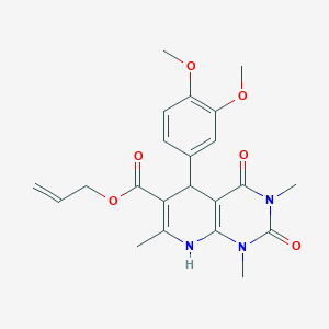 Prop-2-enyl 5-(3,4-dimethoxyphenyl)-1,3,7-trimethyl-2,4-dioxo-5,8-dihydropyrido[2,3-d]pyrimidine-6-carboxylate
