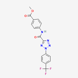 methyl 4-(2-(4-(trifluoromethyl)phenyl)-2H-tetrazole-5-carboxamido)benzoate