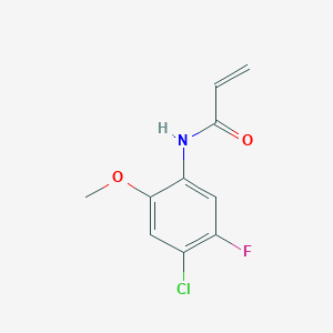 molecular formula C10H9ClFNO2 B2880513 N-(4-Chloro-5-fluoro-2-methoxyphenyl)prop-2-enamide CAS No. 2361657-59-0