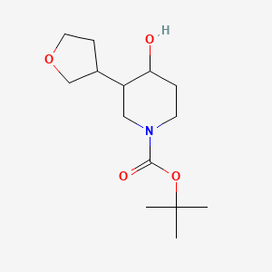 Tert-butyl 4-hydroxy-3-(oxolan-3-yl)piperidine-1-carboxylate