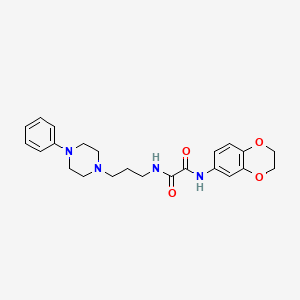 N1-(2,3-dihydrobenzo[b][1,4]dioxin-6-yl)-N2-(3-(4-phenylpiperazin-1-yl)propyl)oxalamide