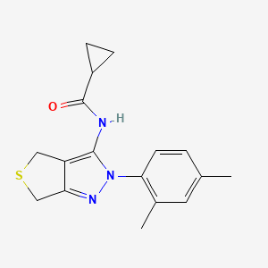 N-[2-(2,4-dimethylphenyl)-4,6-dihydrothieno[3,4-c]pyrazol-3-yl]cyclopropanecarboxamide