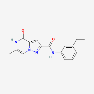 N-(3-ethylphenyl)-6-methyl-4-oxo-4,5-dihydropyrazolo[1,5-a]pyrazine-2-carboxamide