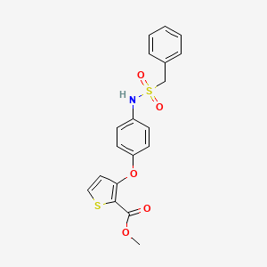 Methyl 3-{4-[(benzylsulfonyl)amino]phenoxy}-2-thiophenecarboxylate