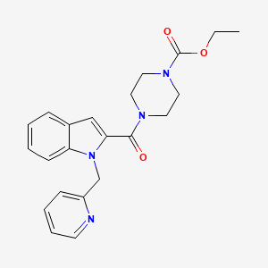 Ethyl 4-((1-(2-pyridylmethyl)indol-2-YL)carbonyl)piperazinecarboxylate