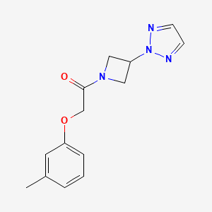 1-(3-(2H-1,2,3-triazol-2-yl)azetidin-1-yl)-2-(m-tolyloxy)ethan-1-one