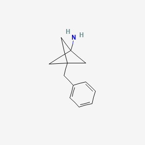 molecular formula C12H15N B2880532 3-Benzylbicyclo[1.1.1]pentan-1-amine CAS No. 2287339-91-5