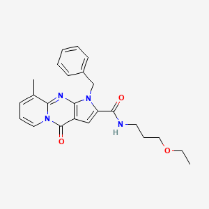 1-benzyl-N-(3-ethoxypropyl)-9-methyl-4-oxo-1,4-dihydropyrido[1,2-a]pyrrolo[2,3-d]pyrimidine-2-carboxamide