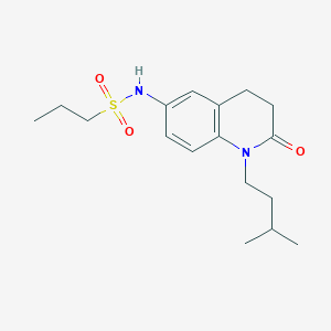 N-(1-isopentyl-2-oxo-1,2,3,4-tetrahydroquinolin-6-yl)propane-1-sulfonamide
