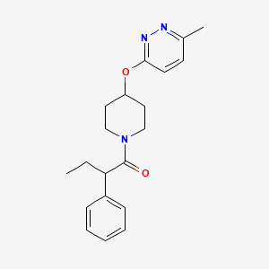molecular formula C20H25N3O2 B2880550 1-(4-((6-甲基吡啶并氮杂卓-3-基)氧基)哌啶-1-基)-2-苯基丁烷-1-酮 CAS No. 1797063-53-6