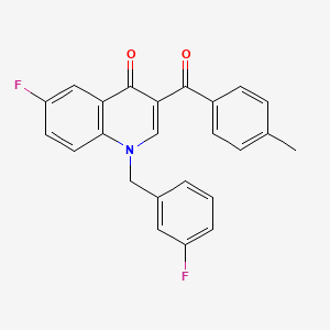 6-fluoro-1-(3-fluorobenzyl)-3-(4-methylbenzoyl)quinolin-4(1H)-one