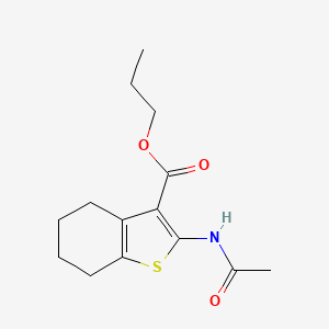 Propyl 2-acetamido-4,5,6,7-tetrahydro-1-benzothiophene-3-carboxylate