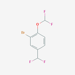 2-Bromo-1-(difluoromethoxy)-4-(difluoromethyl)benzene