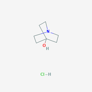 molecular formula C7H14ClNO B2880600 1-氮杂双环[2.2.2]辛烷-4-醇；盐酸盐 CAS No. 2503208-14-6