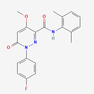 molecular formula C20H18FN3O3 B2880610 N-(2,6-dimethylphenyl)-1-(4-fluorophenyl)-4-methoxy-6-oxopyridazine-3-carboxamide CAS No. 941879-77-2