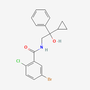5-bromo-2-chloro-N-(2-cyclopropyl-2-hydroxy-2-phenylethyl)benzamide