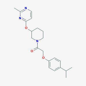 2-(4-Isopropylphenoxy)-1-(3-((2-methylpyrimidin-4-yl)oxy)piperidin-1-yl)ethanone