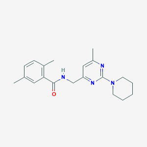 2,5-dimethyl-N-((6-methyl-2-(piperidin-1-yl)pyrimidin-4-yl)methyl)benzamide