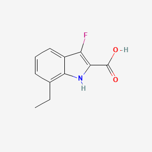 molecular formula C11H10FNO2 B2880639 7-ethyl-3-fluoro-1H-indole-2-carboxylic acid CAS No. 2117862-47-0