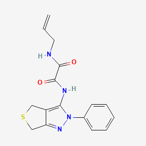 N'-(2-phenyl-4,6-dihydrothieno[3,4-c]pyrazol-3-yl)-N-prop-2-enyloxamide