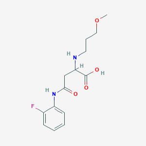 4-((2-Fluorophenyl)amino)-2-((3-methoxypropyl)amino)-4-oxobutanoic acid