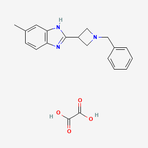 2-(1-benzylazetidin-3-yl)-5-methyl-1H-benzo[d]imidazole oxalate