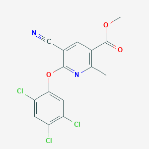 Methyl 5-cyano-2-methyl-6-(2,4,5-trichlorophenoxy)nicotinate