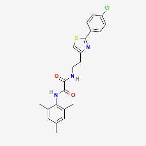 N1-(2-(2-(4-chlorophenyl)thiazol-4-yl)ethyl)-N2-mesityloxalamide