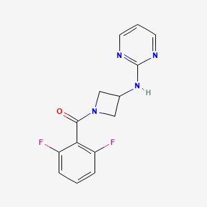 (2,6-Difluorophenyl)(3-(pyrimidin-2-ylamino)azetidin-1-yl)methanone