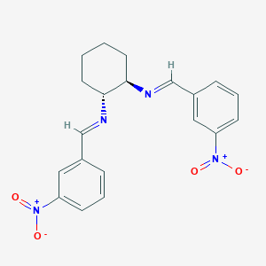 molecular formula C20H20N4O4 B288068 N~1~,N~2~-bis(3-nitrobenzylidene)-1,2-cyclohexanediamine CAS No. 821785-58-4