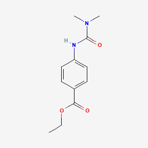 molecular formula C12H16N2O3 B2880683 Ethyl 4-(dimethylcarbamoylamino)benzoate CAS No. 92789-05-4